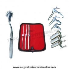 Hegar uterine dilator 3 pieces set,3-4, 7-8, 9-10, pinwheel, grave 3pcs, collin 3pcs